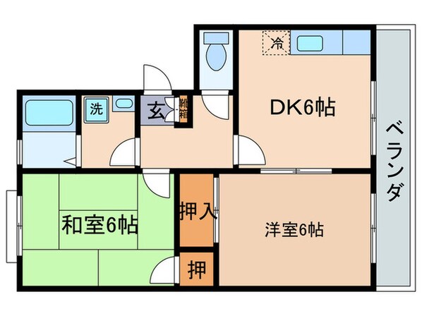 カワナベパークの物件間取画像